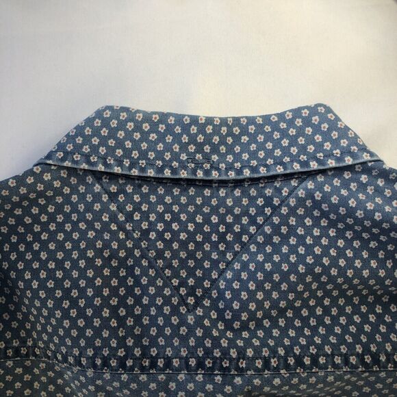 Tommy Hilfiger Denim Slim Fit Mens 3XL Button Up Down Shirt Long Sleeve Blue - Picture 7 of 11